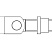 Комплектующие для распашных ворот Петля CAME H 18 регулируемая с гайкой, 42-68 мм, М18, приваривание в Бахчисарае
