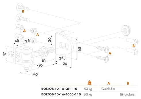 Купить Прикручиваемая петля Locinox (Бельгия) BOLTON4D-16-QF — для калитки и ворот в Бахчисарае